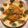ピーナッツ子♪'s cooksnap of when they made 焼肉のタレで超簡単！春雨でチャプチェ風.