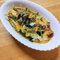 かわゆう1211's cooksnap of when they made サンマと小松菜のピリ辛玉子とじ.