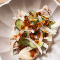 初心者はっちー's cooksnap of when they made 柔らか蒸し鶏の胡瓜と玉ねぎのマヨ乗せ.