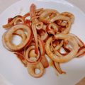 しばちゃそ's cooksnap of when they made あと1品☆ボイルイカで生姜焼き.