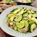 Superlittleboo's cooksnap of when they made ズッキーニとベーコンの炒め物.