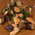 かぼちゃ♡'s cooksnap of when they made ささみとなすのオイスターマヨネーズ炒め☆.