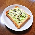 もふもふクロさん's cooksnap of when they made 千切りキャベツと塩こんぶのトースト♡.