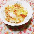 ﾁｲﾁｬﾝﾏﾏ's cooksnap of when they made ミニフライパンで簡単たぬき丼.