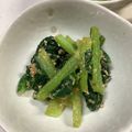 CHISA☆ごはん♪'s cooksnap of when they made レンチン◎小松菜のごま味噌あえ◎簡単.
