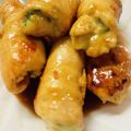 sacching's cooksnap of when they made 鶏ささみのシソチーズ巻き.