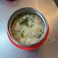 ブルハラブ's cooksnap of when they made 鮭ワカメ卵のオガタ雑炊.