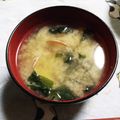 ひトみ's cooksnap of when they made いつもあなたに あさりとわかめの味噌汁.