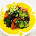 あっこ姉's cooksnap of when they made 簡単♪もずくとキュウリとトマトの酢の物！.