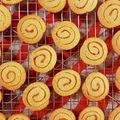 山わろ's cooksnap of when they made 黒糖 うずまきクッキー.