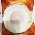 さおりらっくま's cooksnap of when they made ハム目玉焼きトースト☆.