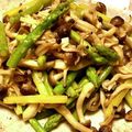 マスタードサンクス's cooksnap of when they made アスパラとシメジのニンニク炒め.