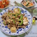 みかかめ's cooksnap of when they made 島豆腐・和風だしを使ったゴーヤチャンプル.