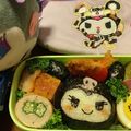 RIKUMANYA 's cooksnap of when they made マイメロディ☆クロミちゃんのキャラ弁.