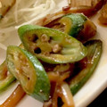MULA's cooksnap of when they made 茄子の皮とオクラのきんぴら.