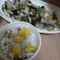 cook20hy's cooksnap of when they made ◆栗甘露煮と白だしで！ズボラな栗舞茸ご飯.
