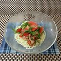 ◆どらしま◆'s cooksnap of when they made トマトとツナの冷やだしうどん.