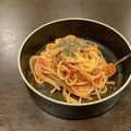 gambo417's cooksnap of when they made 再現！トマトとニンニクのスパゲティ♪.