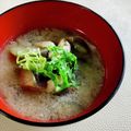 いなばっくす☆'s cooksnap of when they made 炒め茄子のお味噌汁～ごま油と生姜香る.