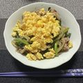 ゆーやん_922's cooksnap of when they made ニラ卵豚もやしポン酢炒め♪.