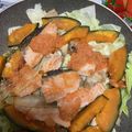 きゃろぽて's cooksnap of when they made 野菜ジュースで絶品！鮭のちゃんちゃん焼き.