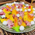 料理男子部🍻's cooksnap of when they made 桃モッツァレラ生ハムサラダ.