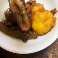 ノビル's cooksnap of when they made じゃがいもとこんにゃくのそぼろ煮.