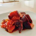 クックゆ〜ほキッチン's cooksnap of when they made レンジだけ！茄子とベーコンのトマトチーズ.