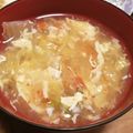 ういき☆彡's cooksnap of when they made ☆簡単☆キムチとふわふわ卵のスープ.