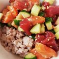 青桜さら's cooksnap of when they made サーモンポキ風どんぶり.