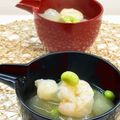 horseland's cooksnap of when they made 冬瓜とえびのしょうがあんかけ.