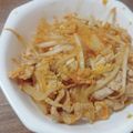 にゃおごろう's cooksnap of when they made 卵でまろやか！もやしで増量！豚キムチ♡.
