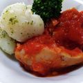 みなあゆママ's cooksnap of when they made 鶏ムネ肉のトマト煮込み.