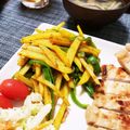 knkmym's cooksnap of when they made じゃがいもとピーマンのベーコンカレー炒め.