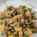 とみぃ11's cooksnap of when they made ☼四角豆（うりずん）とツナの卵炒め.