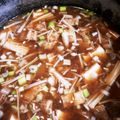 マメ山マメ太's cooksnap of when they made 厚揚げ じゃが芋 えのき 味噌汁.