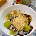 ☆あいちゃん's cooksnap of when they made ヨーグルトに、ぶどう&黒糖きなこ♪.