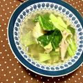ふたごゆき's cooksnap of when they made とろ～り♪チンゲン菜ときのこの玉子スープ.