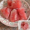しゅい6's cooksnap of when they made 夏☆スイカ、桃、メロン凍らせてみて♪.