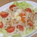 きらり流れ星's cooksnap of when they made レタスとツナのごまドレサラダうどん.