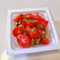 azbjbn's cooksnap of when they made 毎日の納豆●プチトマト＆オリーブオイル添.