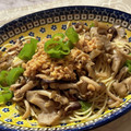 れなぐま's cooksnap of when they made ＊納豆と秋のきのこ和風パスタバター風味＊.