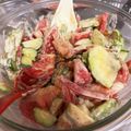 月✳Iris's cooksnap of when they made トマトきゅうりアボカドのオーロラサラダ.