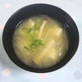 mmameco's cooksnap of when they made 玉ねぎのお味噌汁！！.