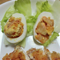 和☆2049's cooksnap of when they made 簡単おつまみ♡ゆでたま×マヨキムチ♪.