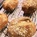 ☆あさ's cooksnap of when they made オートミールの蜂蜜香るハードブレッド.