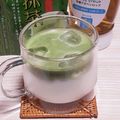 アクセル☆'s cooksnap of when they made 濃い抹茶ラテ　スタバ　抹茶ティーラテ　風.