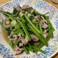 れでよと's cooksnap of when they made ✿空心菜と豚肉のガーリック塩炒め✿.