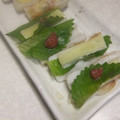 きらり流れ星's cooksnap of when they made 竹輪のしそチーズ挟み☆梅マヨソース.