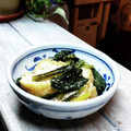 あず7225's cooksnap of when they made 小松菜と油揚げの味噌風味.
